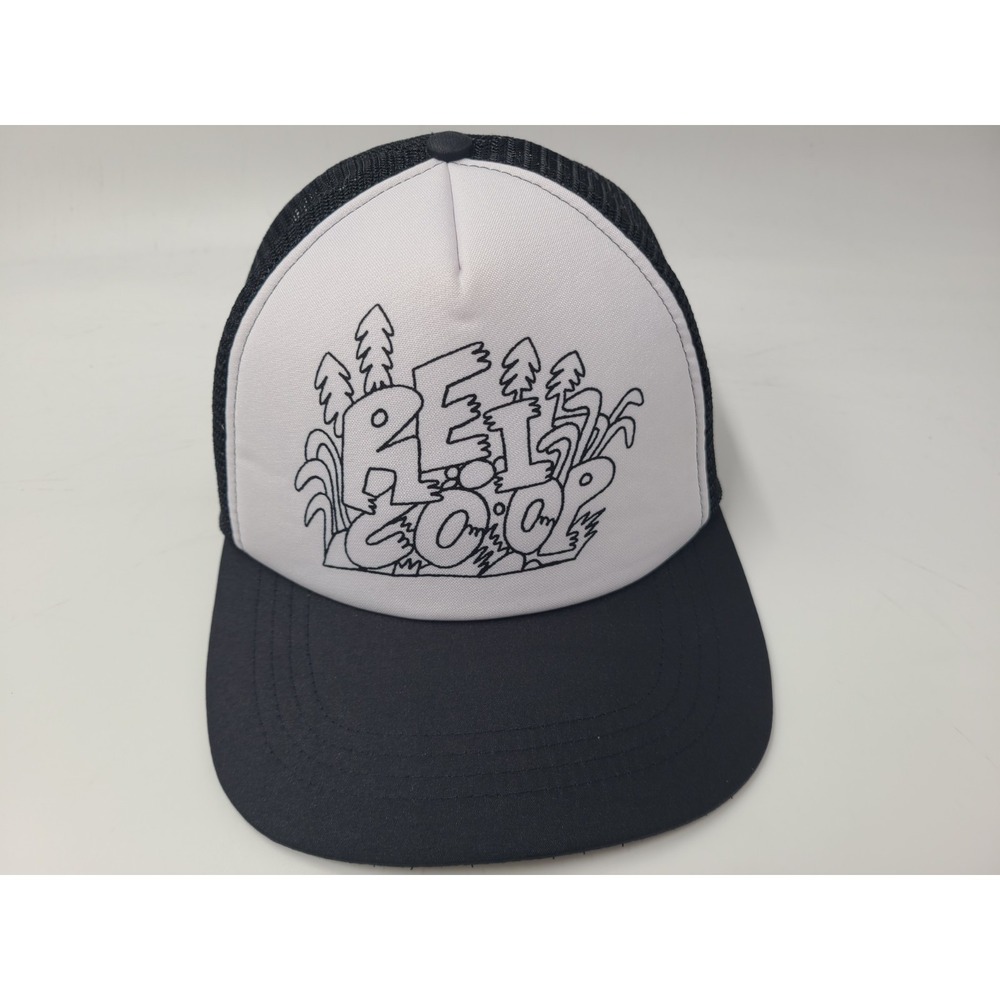 REI Co-Op Boco Gear Mesh Trucker Snapback Hat Cap Outdoors Men Women White Black